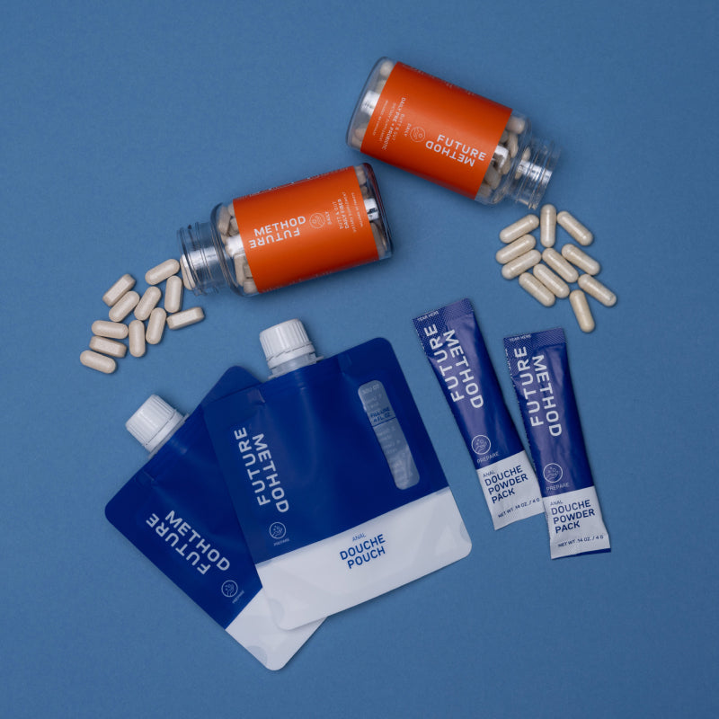 Anal Douche Kit, and Butt + Gut Daily Fiber and Pre & Probiotic Bundle