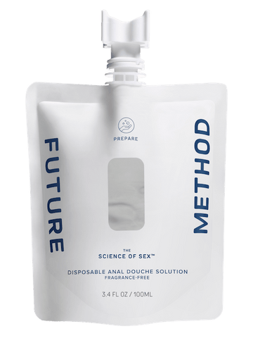 Future Method anal douche solution pouch (front view)